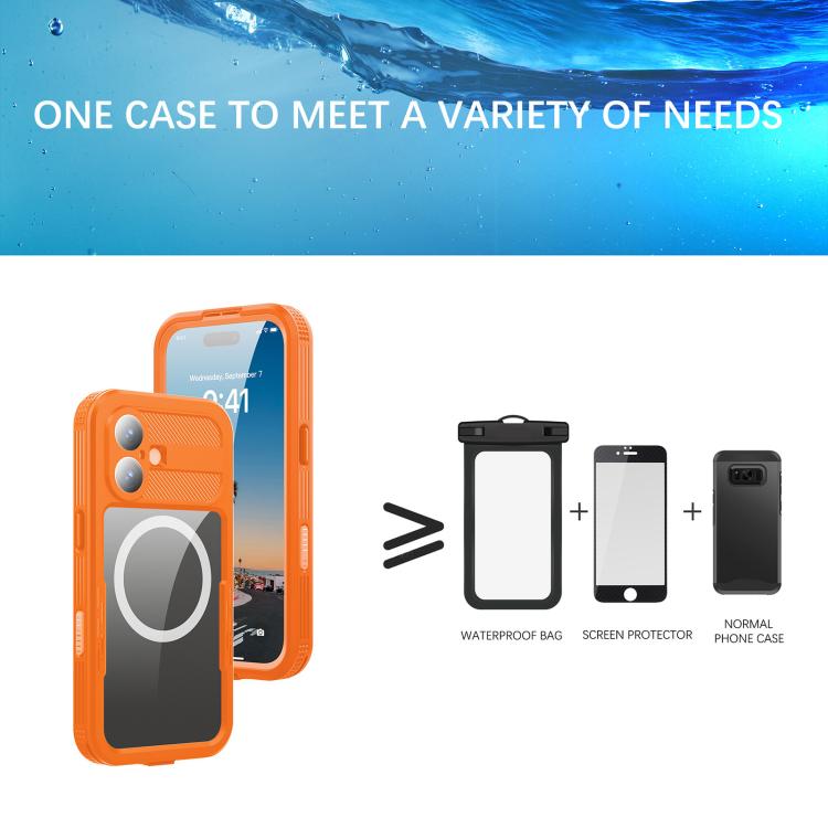For iPhone 17 RedPepper IP68 Waterproof Triple-proof MagSafe Phone Case