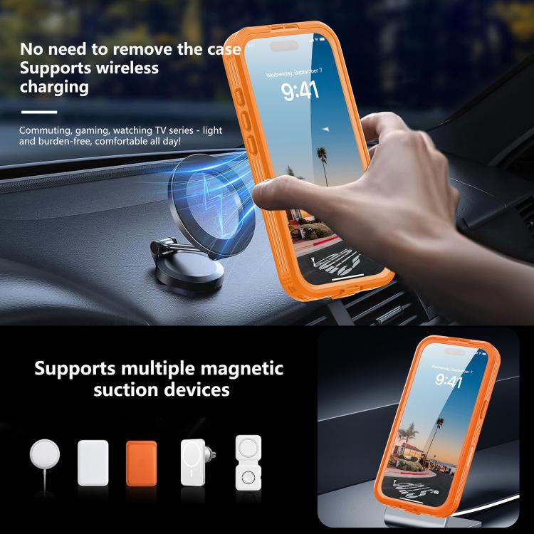 For iPhone 17 RedPepper IP68 Waterproof Triple-proof MagSafe Phone Case
