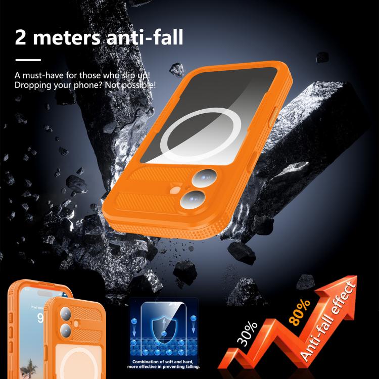 For iPhone 17 RedPepper IP68 Waterproof Triple-proof MagSafe Phone Case