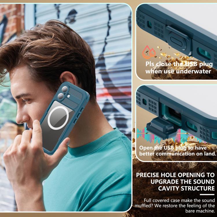 For iPhone 17 RedPepper IP68 Waterproof Triple-proof MagSafe Phone Case