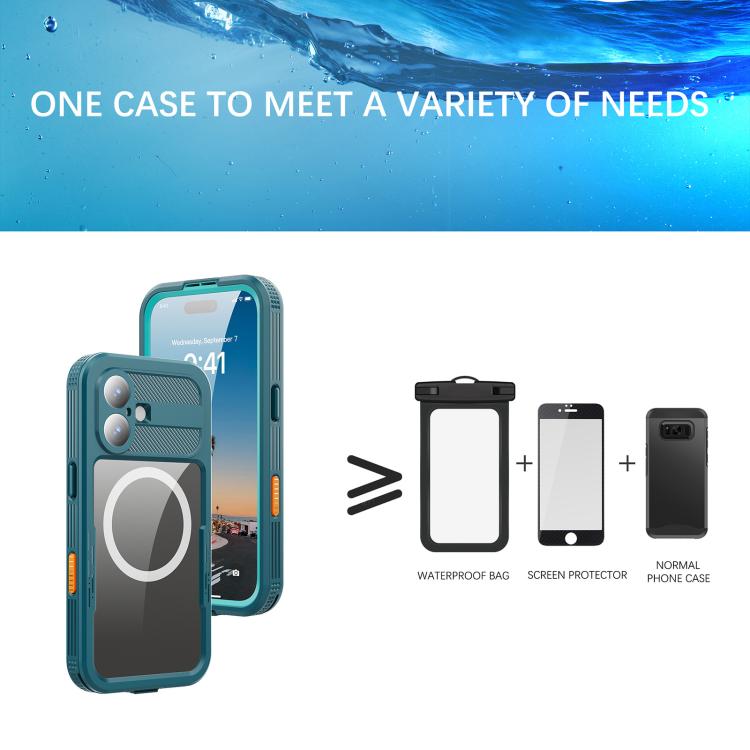 For iPhone 17 RedPepper IP68 Waterproof Triple-proof MagSafe Phone Case