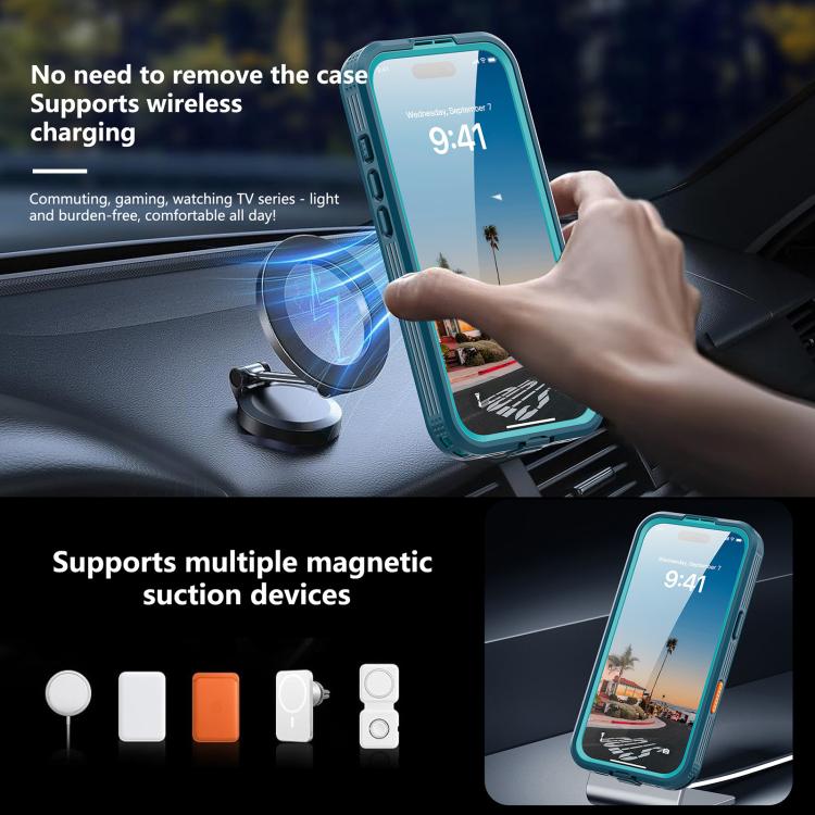 For iPhone 17 RedPepper IP68 Waterproof Triple-proof MagSafe Phone Case