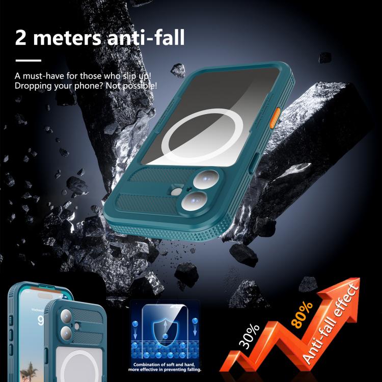 For iPhone 17 RedPepper IP68 Waterproof Triple-proof MagSafe Phone Case