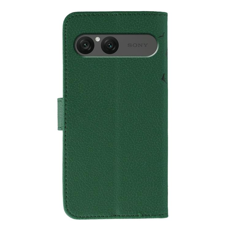 For Sony Xperia 10 VII Feather Pattern Litchi Texture Leather Phone Case