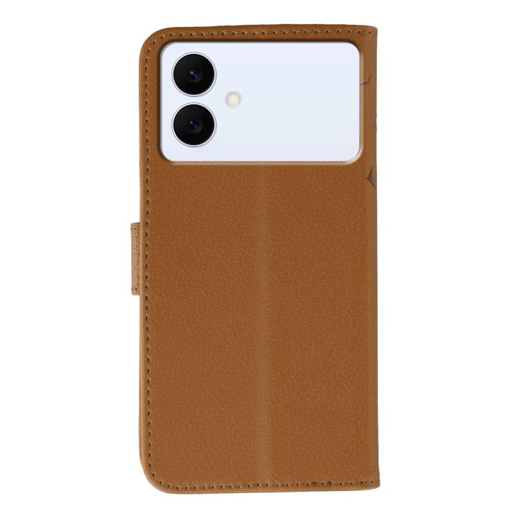 For Samsung Galaxy S26 Edge 5G Feather Pattern Litchi Texture Leather Phone Case