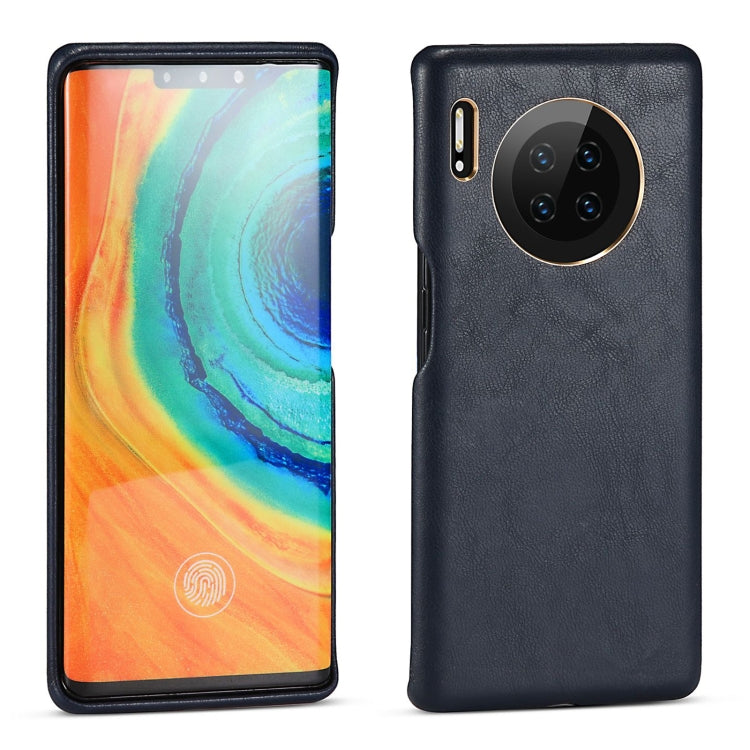 For Huawei Mate 30 Pro Lambskin Texture Four-Corner Full Coverage Leather + Metal Protective Case