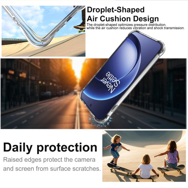 For OnePlus 15 imak Shockproof Airbag TPU Phone Case - Transparent