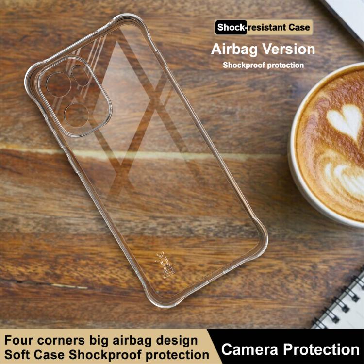 For OnePlus Ace 6 / 6T / 15R imak Shockproof Airbag TPU Phone Case - Transparent