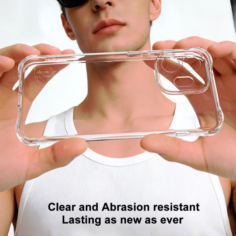For OnePlus 15T imak Shockproof Airbag TPU Phone Case - Transparent