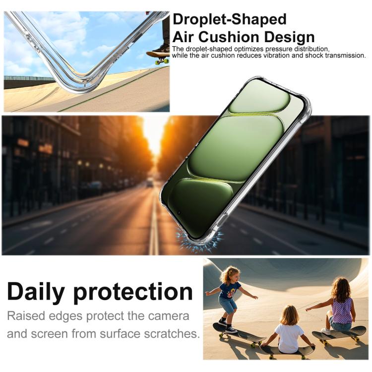 For OnePlus Nord 6 5G imak Shockproof Airbag TPU Phone Case - Transparent
