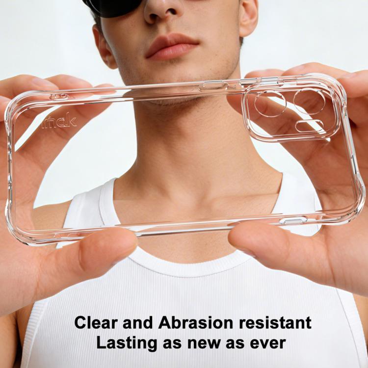 For OnePlus Ace 6 Ultra imak Shockproof Airbag TPU Phone Case - Transparent