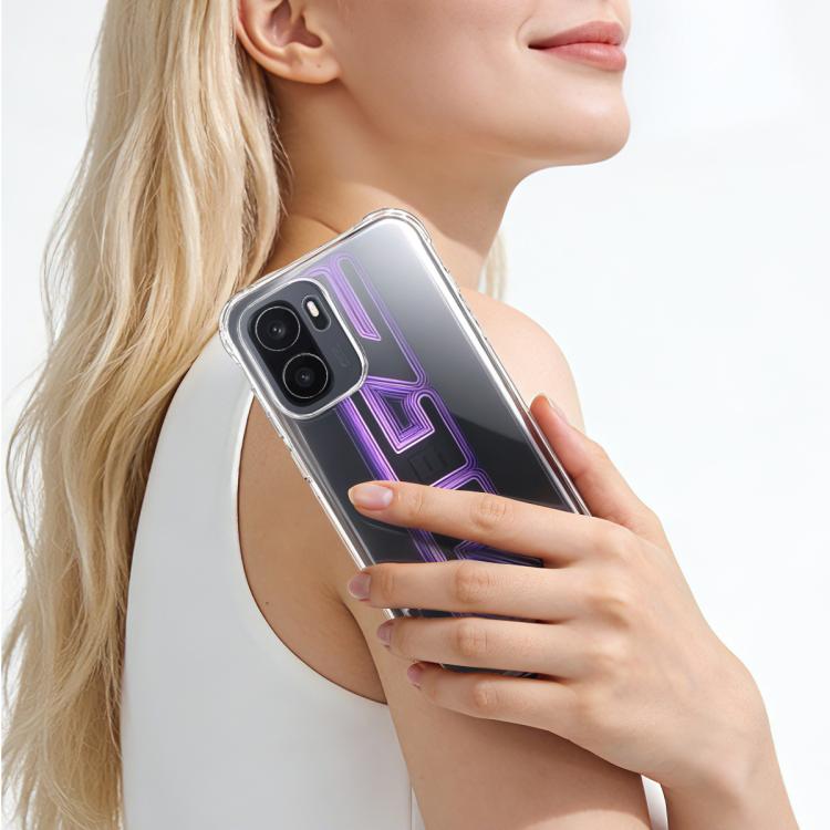 For OnePlus Ace 6 Ultra imak Shockproof Airbag TPU Phone Case - Transparent