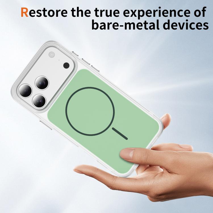 For iPhone 17 Pro Max Crystal Frosted Skin Feel Magnetic MagSafe Phone Case