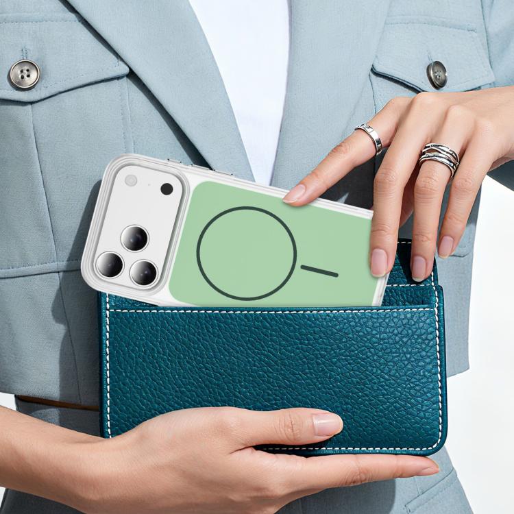 For iPhone 17 Pro Max Crystal Frosted Skin Feel Magnetic MagSafe Phone Case