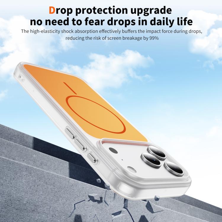 For iPhone 17 Pro Crystal Frosted Skin Feel Magnetic MagSafe Phone Case