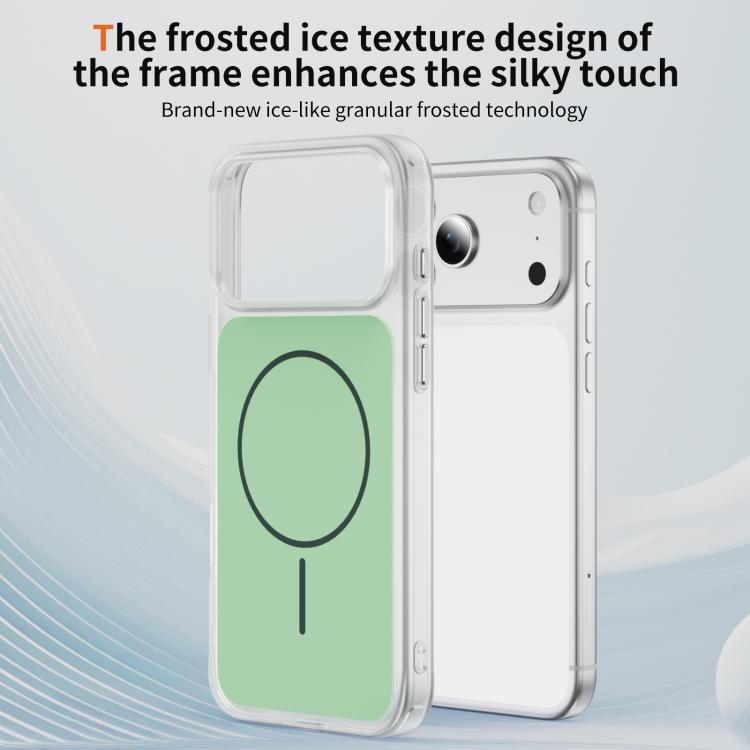 For iPhone 17 Pro Crystal Frosted Skin Feel Magnetic MagSafe Phone Case