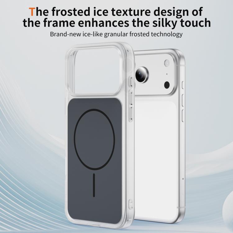 For iPhone 17 Pro Crystal Frosted Skin Feel Magnetic MagSafe Phone Case