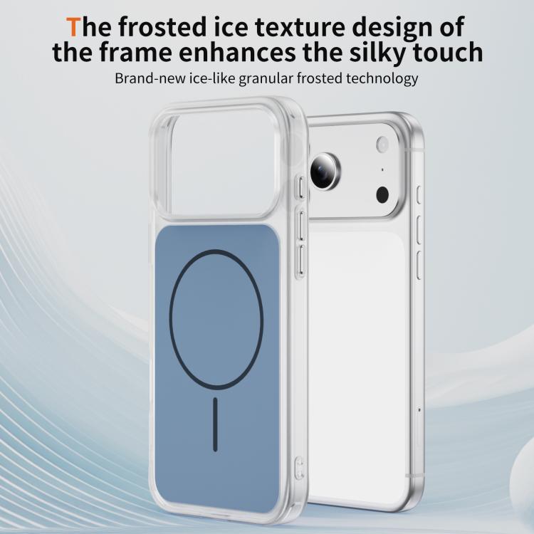 For iPhone 17 Pro Crystal Frosted Skin Feel Magnetic MagSafe Phone Case