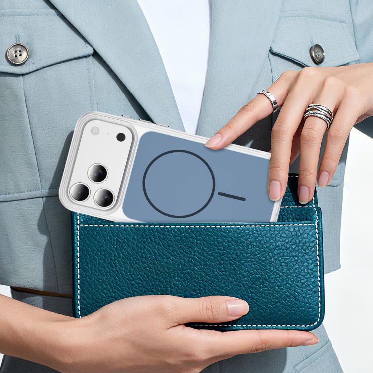 For iPhone 17 Pro Crystal Frosted Skin Feel Magnetic MagSafe Phone Case