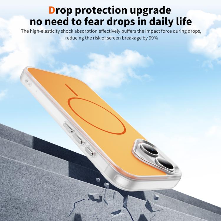 For iPhone 17 Crystal Frosted Skin Feel Magnetic MagSafe Phone Case