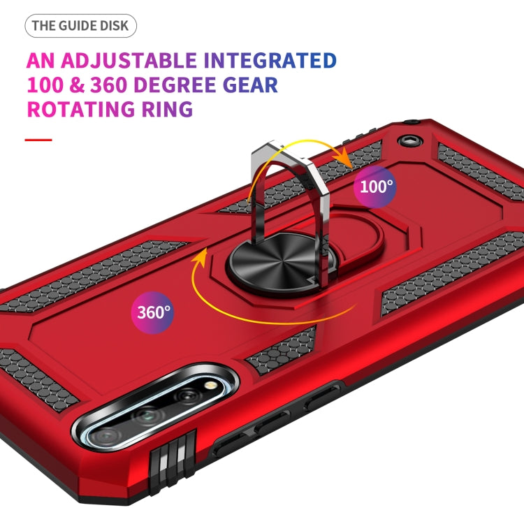 For Huawei Y8p Shockproof TPU + PC Protective Case with 360 Degree Rotating Holder