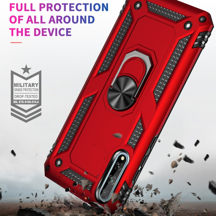 For Huawei Y8p Shockproof TPU + PC Protective Case with 360 Degree Rotating Holder
