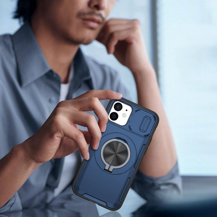 For iPhone 12 / 12 Pro Camshield Rotation Holder MagSafe Phone Case