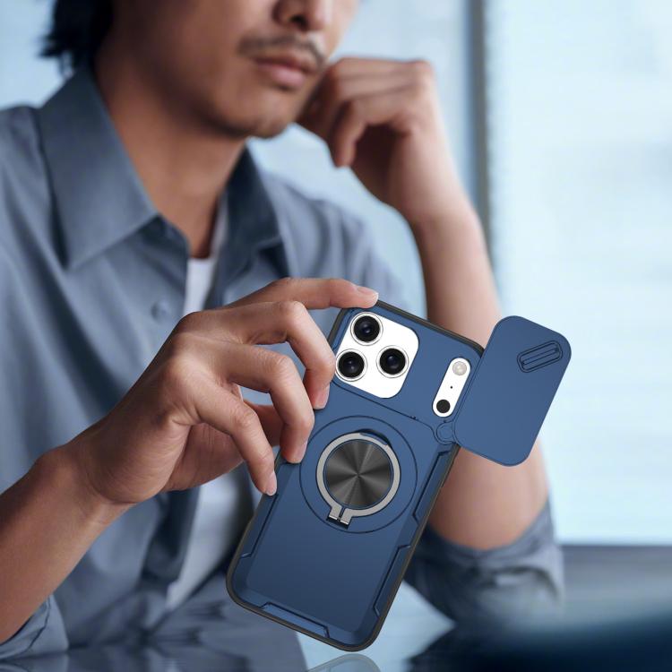 For iPhone 17 Pro Max Camshield Rotation Holder MagSafe Phone Case