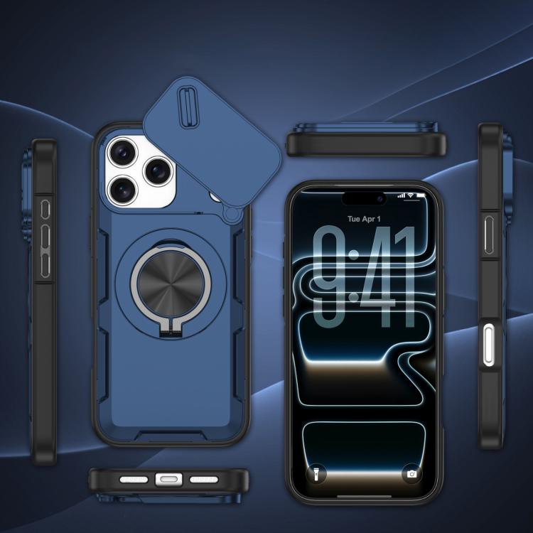 For iPhone 17 Pro Camshield Rotation Holder MagSafe Phone Case