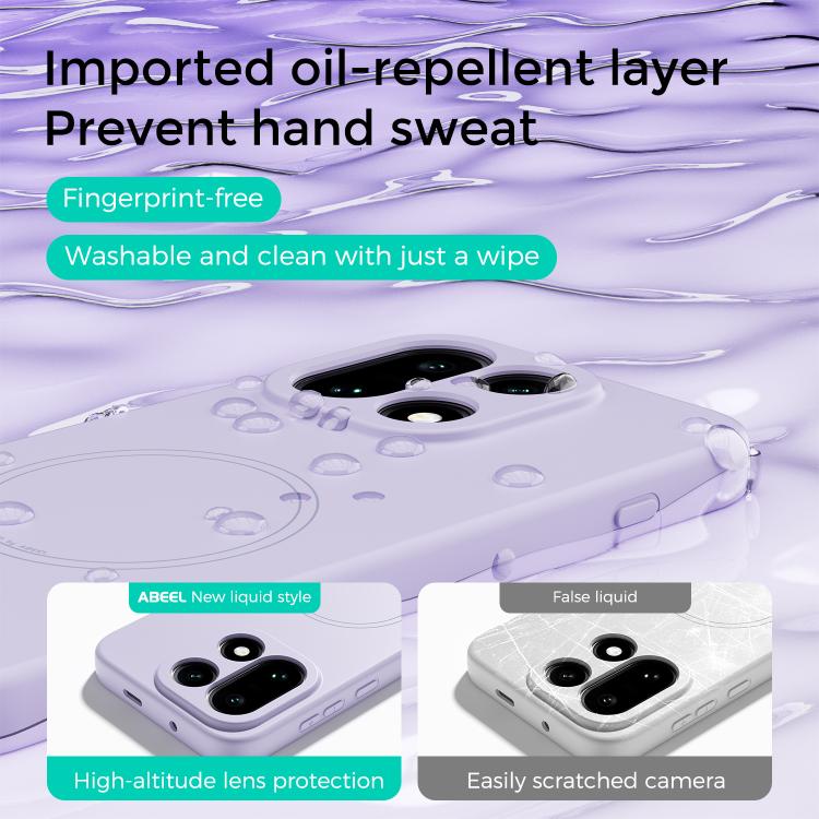 For OnePlus 15 ABEEL Skin-friendly Feel Magsafe Liquid Silicone Phone Case