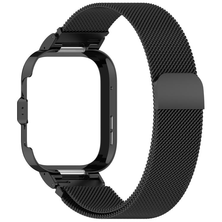 For Huawei Watch Fit 4 Pro Metal Frame Integrated Milan Magnetic Stainless Steel Watch Band