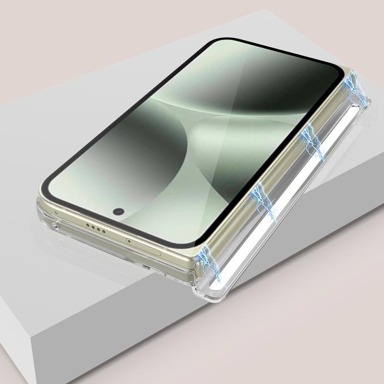 For Google Pixel 10 Pro Fold Scratchproof PC Magnetic Shaft MagSafe Phone Case - Transparent