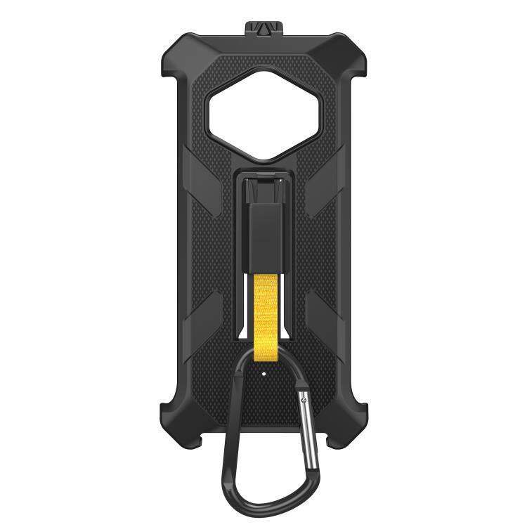 For Ulefone RugKing 3 Pro Ulefone Armor Back Clip Phone Case with Carabiner - Black