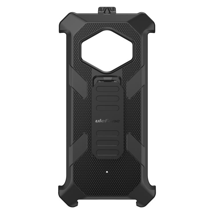 For Ulefone RugKing 3 Pro Ulefone Armor Back Clip Phone Case with Carabiner - Black