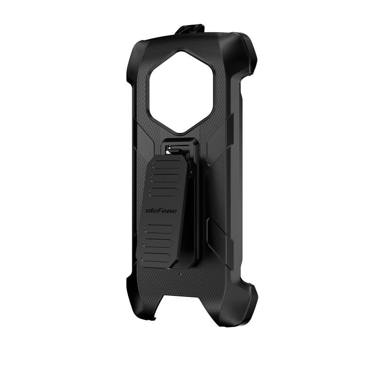 For Ulefone RugKing 4 Pro Ulefone Armor Back Clip Phone Case with Carabiner - Black