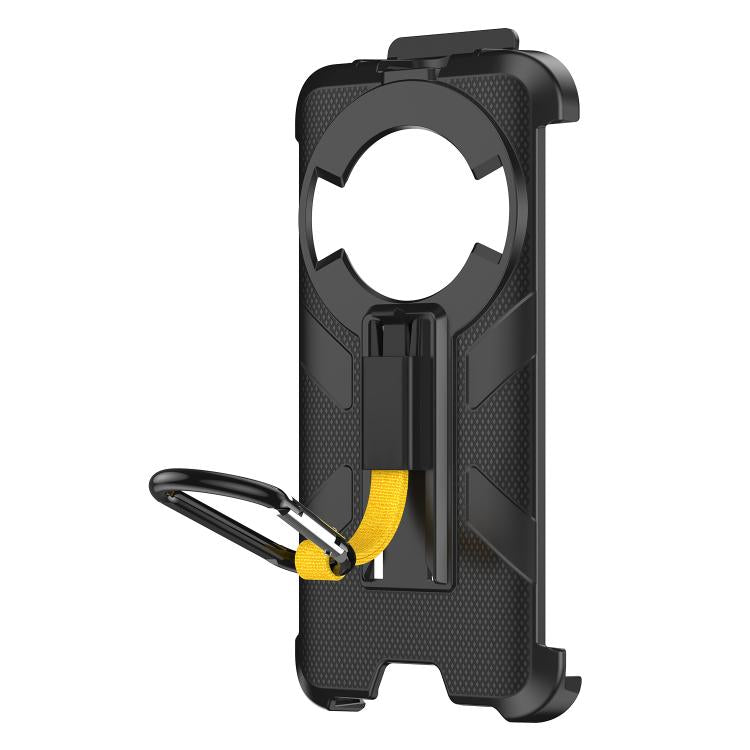 For Ulefone RugKing Ulefone Armor Back Clip Phone Case with Carabiner - Black