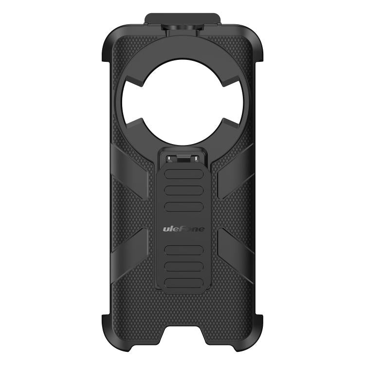 For Ulefone RugKing Ulefone Armor Back Clip Phone Case with Carabiner - Black