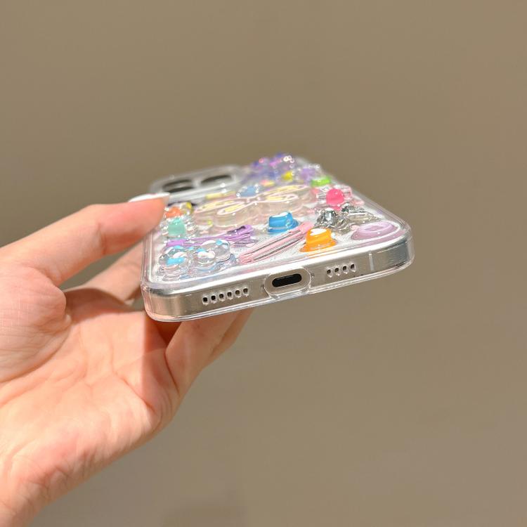 For iPhone Air Epoxy Dopamine Butterfly Acrylic Phone Case