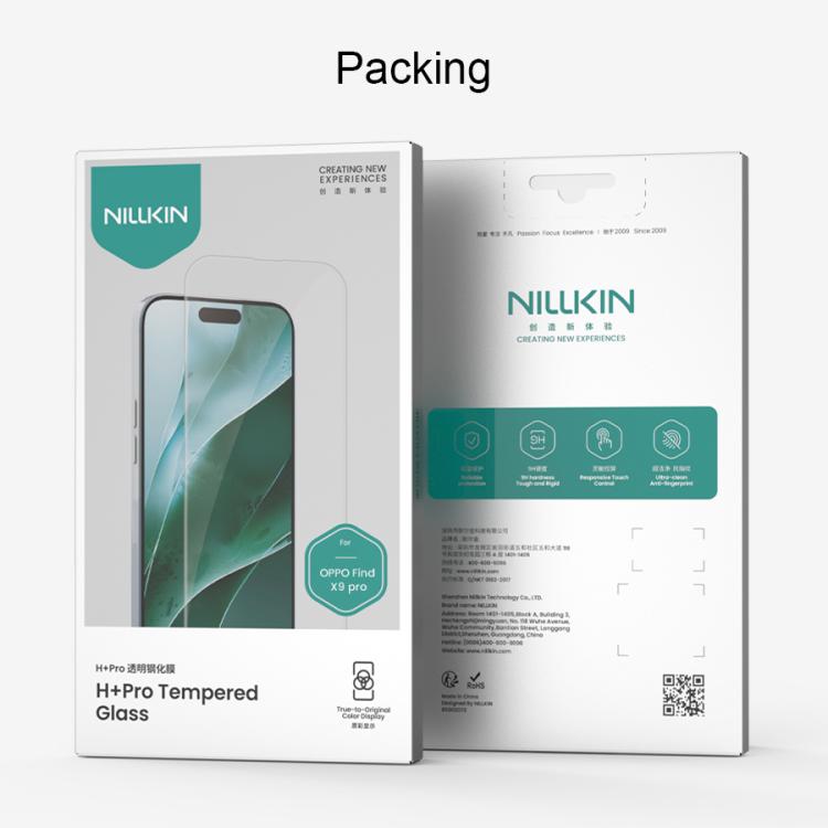 For OPPO Find X9 Pro NILLKIN H+Pro 0.2mm 9H Explosion-proof Tempered Glass Film