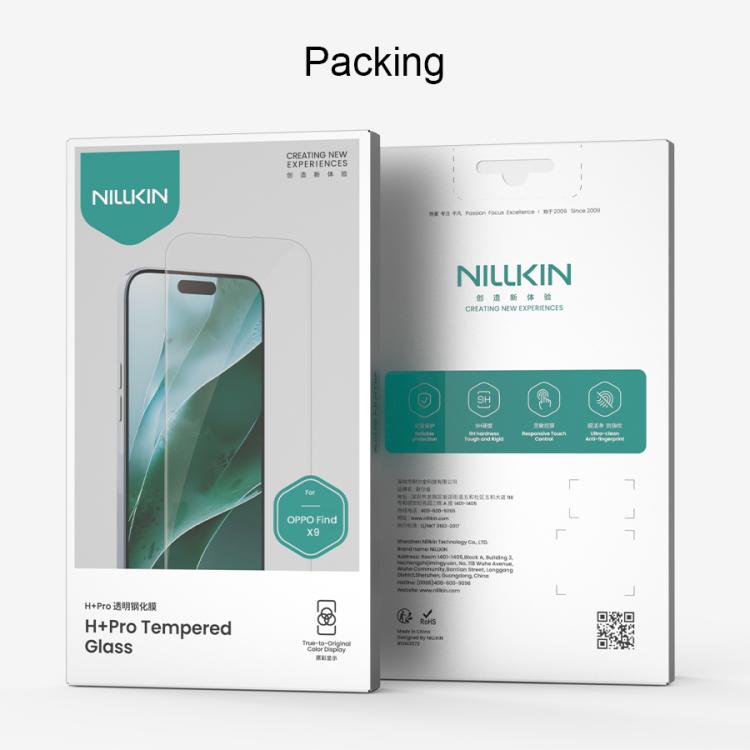 For OPPO Find X9 NILLKIN H+Pro 0.2mm 9H Explosion-proof Tempered Glass Film