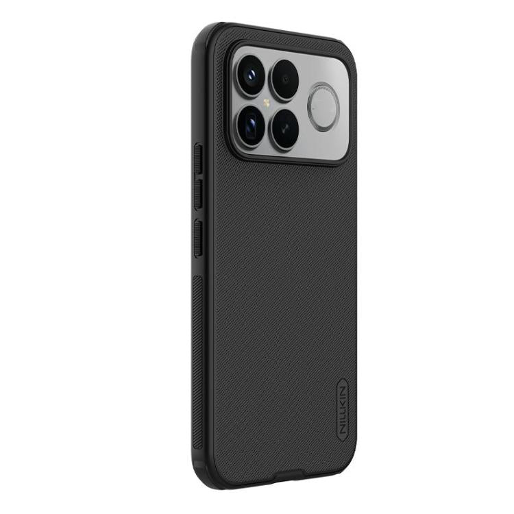 For Redmi K90 Pro Max/Poco F8 Ultra NILLKIN Frosted Shield Pro PC + TPU Phone Case - Black