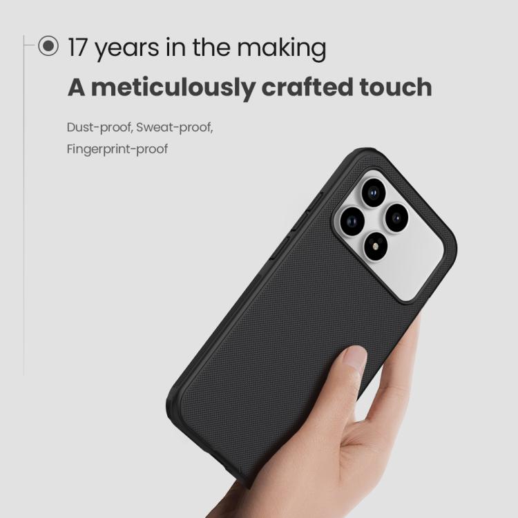 For Redmi K90 / Poco F8 Pro NILLKIN Frosted Shield Pro PC + TPU Phone Case - Black