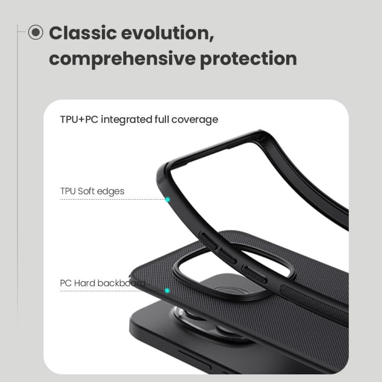 For Redmi Note 15 Pro 5G Global 163.6mm NILLKIN Frosted Shield Pro PC + TPU Phone Case - Black