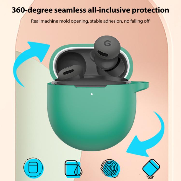 For Google Pixel Buds 2a Solid Color Silicone Earphone Protective Case