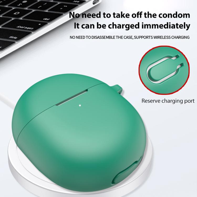 For Google Pixel Buds 2a Solid Color Silicone Earphone Protective Case