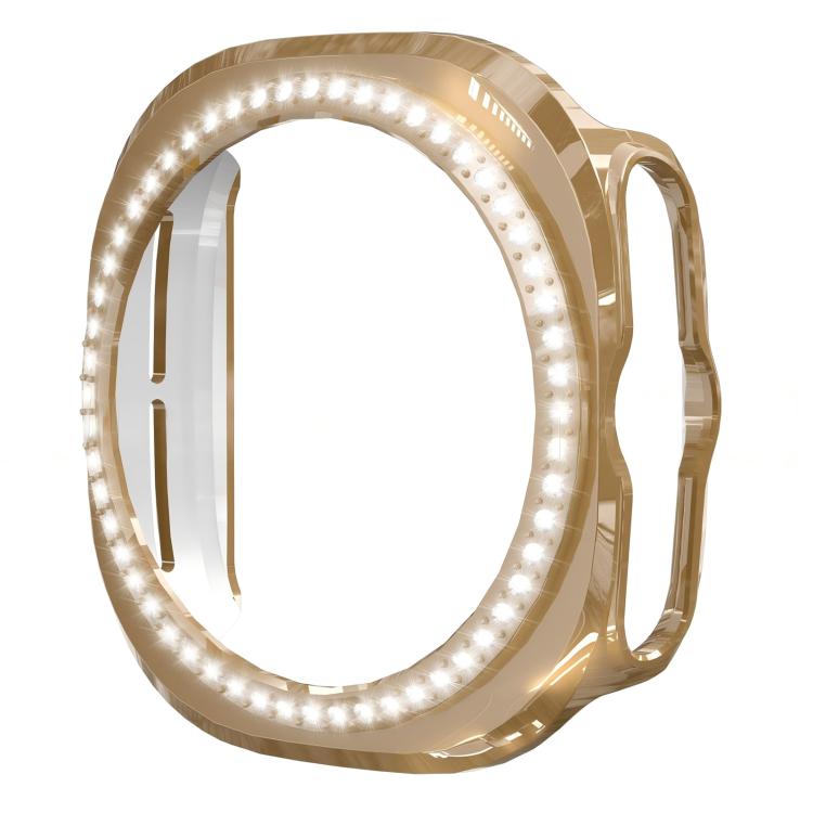 For Samsung Galaxy Watch Ultra 47mm / Ultra 2025 xDfind Single Row Diamond Hollow PC Watch Cover