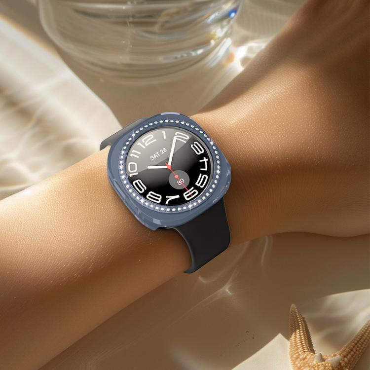 For Samsung Galaxy Watch Ultra 47mm / Ultra 2025 xDfind Single Row Diamond Hollow PC Watch Cover