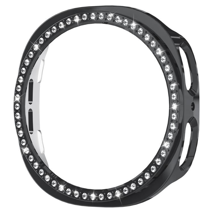 For Samsung Galaxy Watch8 44mm xDfind Single Row Diamond Hollow PC Watch Cover