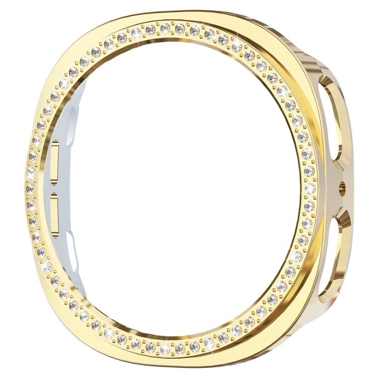 For Samsung Galaxy Watch8 44mm xDfind Single Row Diamond Hollow PC Watch Cover