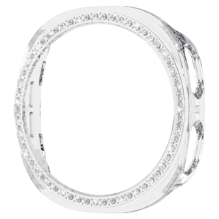For Samsung Galaxy Watch8 44mm xDfind Single Row Diamond Hollow PC Watch Cover
